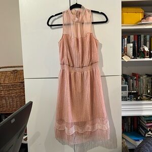 Pink Guess mock neck dress